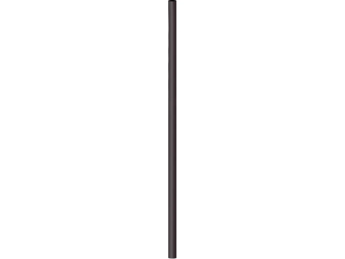 Tall, slender dark brown pole standing upright on a white background.